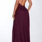 Concetta maxi dress – cherry lacquer 