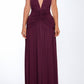 Concetta maxi dress – cherry lacquer 