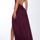 Concetta maxi dress – cherry lacquer 
