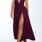 Concetta maxi dress – cherry lacquer 