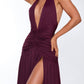 Concetta maxi dress – cherry lacquer 