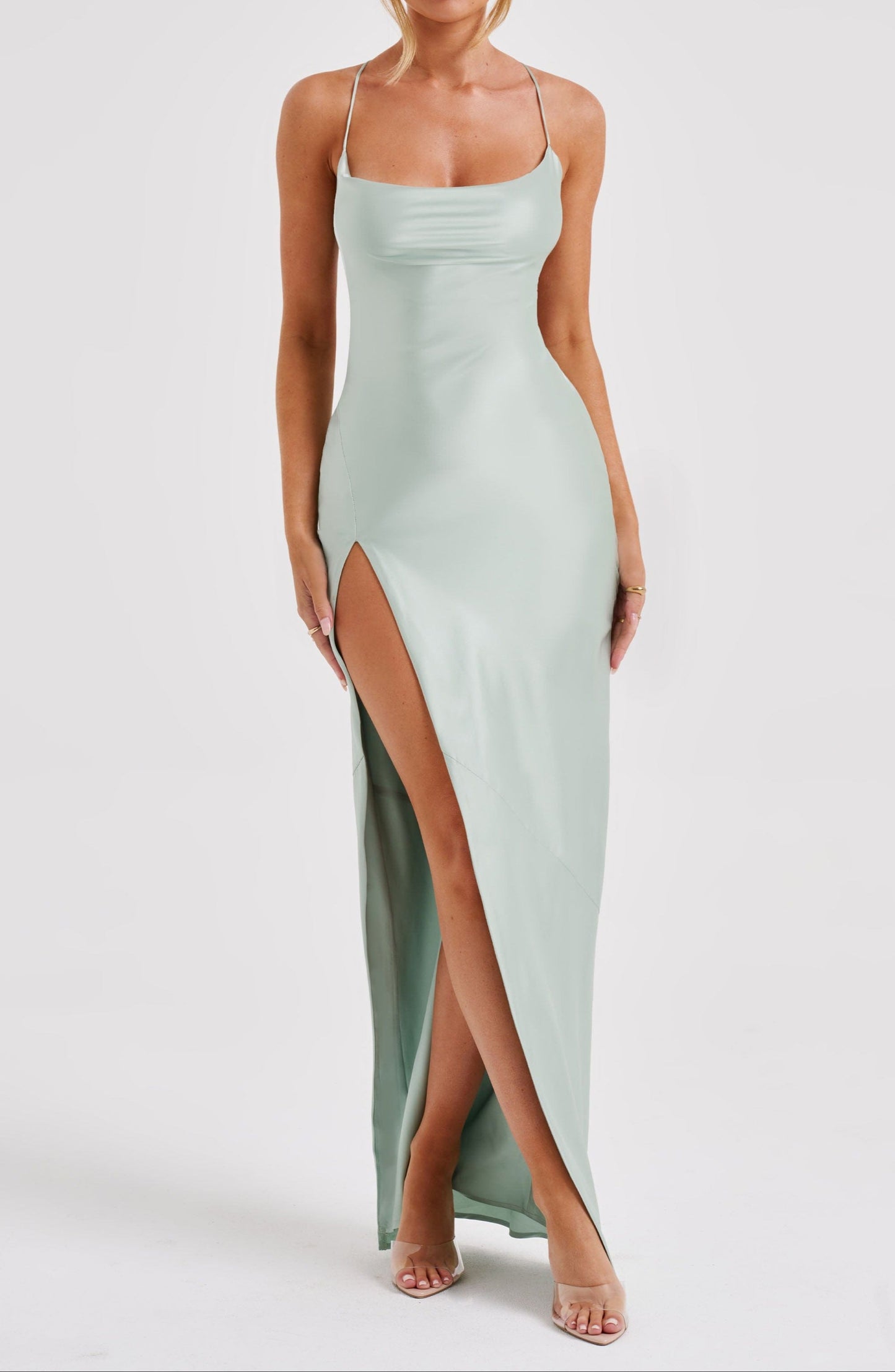 Vivia Maxi Dress – Sage Green 