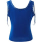 Blue Vintage Neckline Lace Stitching Cami Top