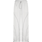 White Hip Hop Pintuck Detail Baggy Parachute Pants