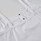 White vintage button front tank top with pocket