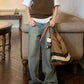 Vintage Washed Wide Leg Jeans