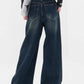 Dark vintage baggy boyfriend jeans