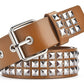 Hip Pop belt with metal decoration and eyelet buckle