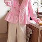 Vintage Ruffle Lapel Collar Long Sleeve Shirt