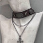 Punk Gothic Cross Choker Necklace