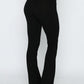 Basic high waist flared trousers