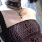 Punk Gothic Cross Choker Necklace