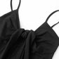 Black Sleeveless Bow Tie Cami Top