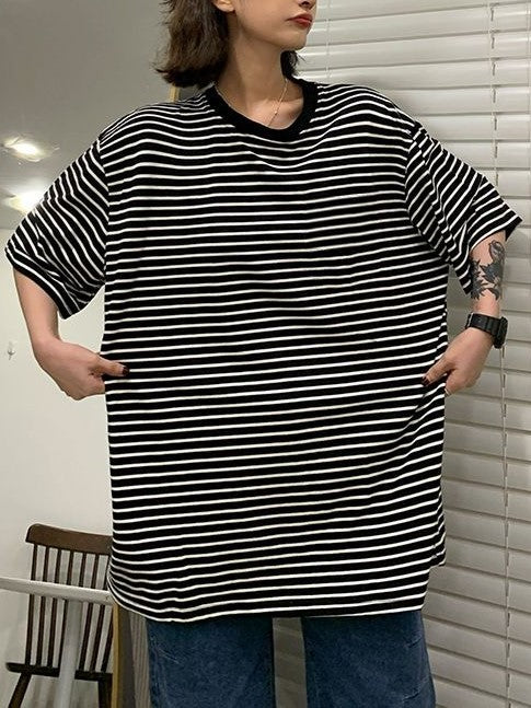 Vintage Plus Stripe Short Sleeve Top