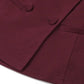 Burgundy Vintage Off Shoulder Button Top &amp; Mini Skirt Set