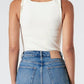 Solid Vintage Sleeveless Twisted Crop Top