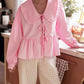 Vintage Ruffle Lapel Collar Long Sleeve Shirt