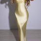 Idalia maxi dress lemon yellow 