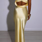 Idalia maxi dress lemon yellow 