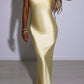 Idalia maxi dress lemon yellow 