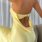 Idalia maxi dress lemon yellow 