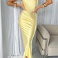 Idalia maxi dress lemon yellow 