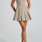 Isabella Mini Dress - Taupe