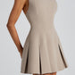 Isabella Mini Dress - Taupe