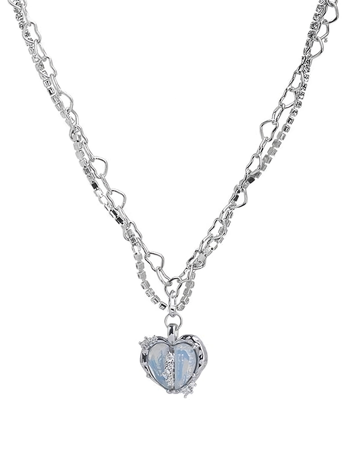 y2k star cross butterfly heart set pendant / y2k star cross butterfly heart set pendant