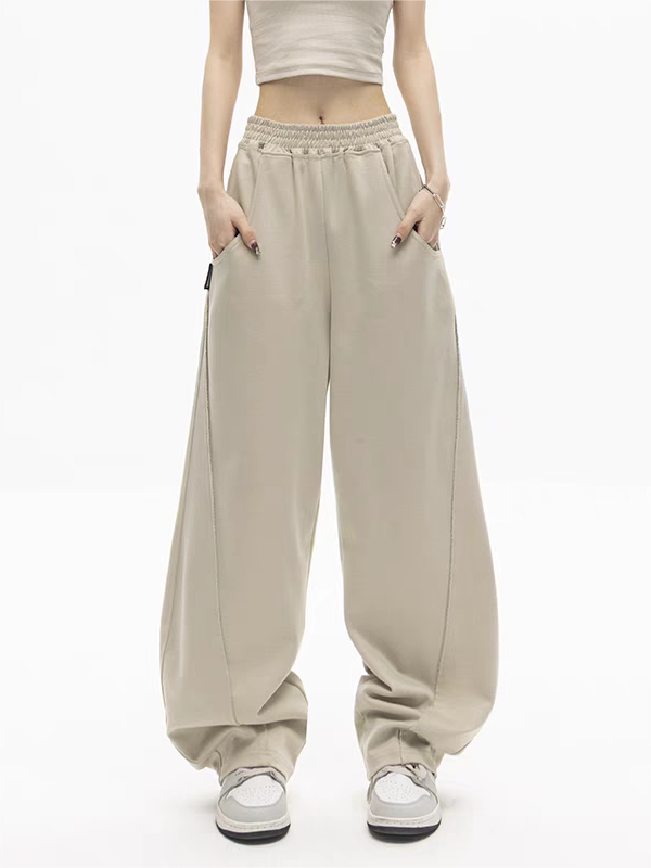 Old School Solid Color Baggy Sweatpants