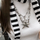 Y2k Contrast Color Striped Scarf