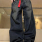 Blue Vintage Washed Distressed Baggy Boyfriend Jeans