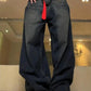 Blue Vintage Washed Distressed Baggy Boyfriend Jeans