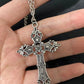 Vintage Punk Baroque Cross Necklace