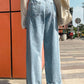 High-waisted baggy boyfriend jeans