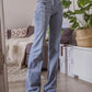 Flared jeans with Back Star patch