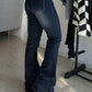 Dark faded low waist vintage flared jeans