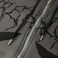 Black hoodie with zipper and angel motif