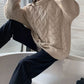 Oversized cable knit jumper