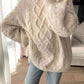 Oversized cable knit jumper