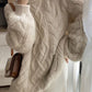 Oversized cable knit jumper