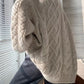 Oversized cable knit jumper