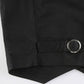 Black corset top with button placket
