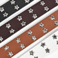 Belt with double star eyelet buckle vintage 80s