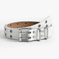 Belt with double star eyelet buckle vintage 80s