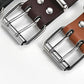 Belt with double star eyelet buckle vintage 80s
