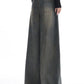 Vintage Faded Baggy Boyfriend Jeans with Embroidered Stripes 